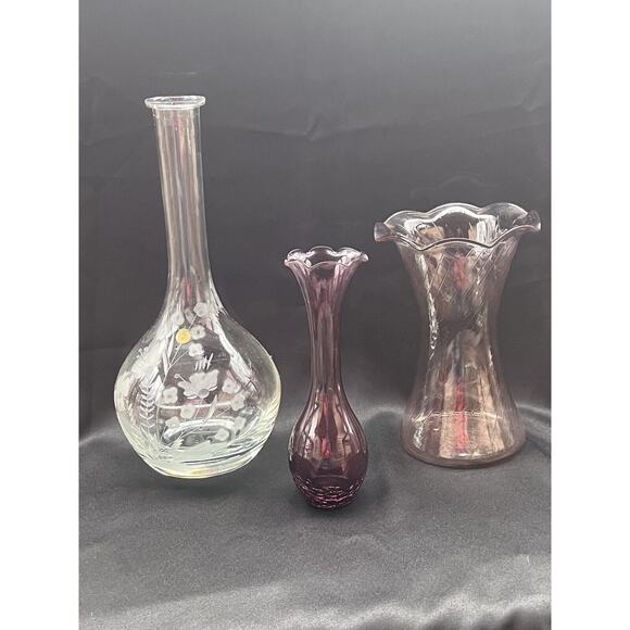 Vintage Crystal Decanter Hand Etched Made In Romania With Orig Sticker No Chips - Picture 9 of 9